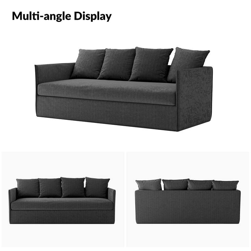 Gottfried 80" Slipcovered Sofa with Two Slipcovers by HULALA HOME