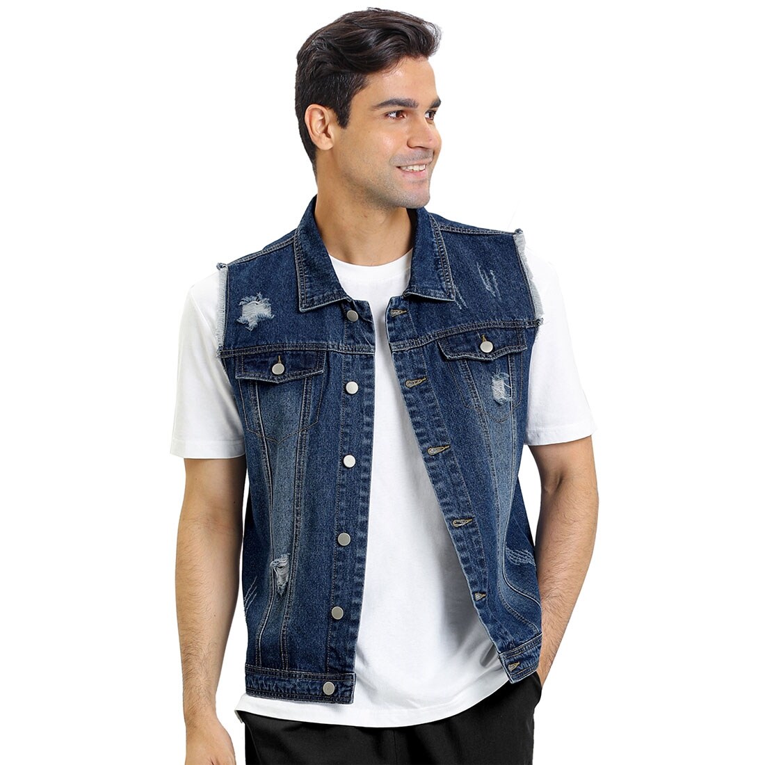 denim vest jacket mens