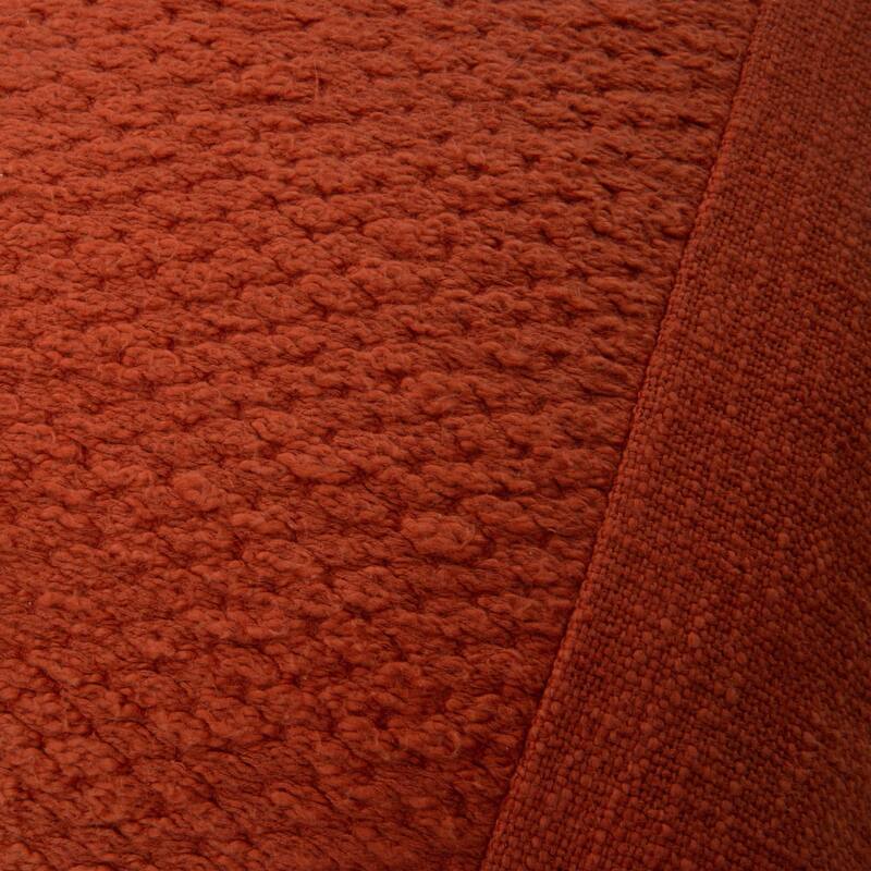 Rizzy Home Designed Blocked Textured Throw Pillow - Down - Terra Cotta
