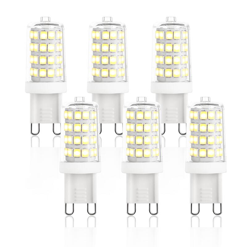 Light Society Set of 6 - Vita G9 30 Watt Equivalent 3 Watt LED Bulb - Clear - Clear