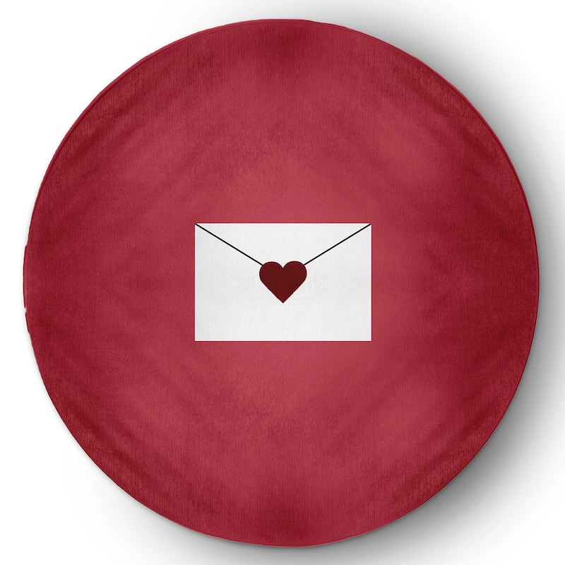 Love Letter Valentines Chenille Rug