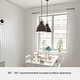 preview thumbnail 11 of 15, Hunter Bridgemoor 14" 2-Light Pendant - Kitchen Island, Dining Room - Modern Industrial, Farmhouse