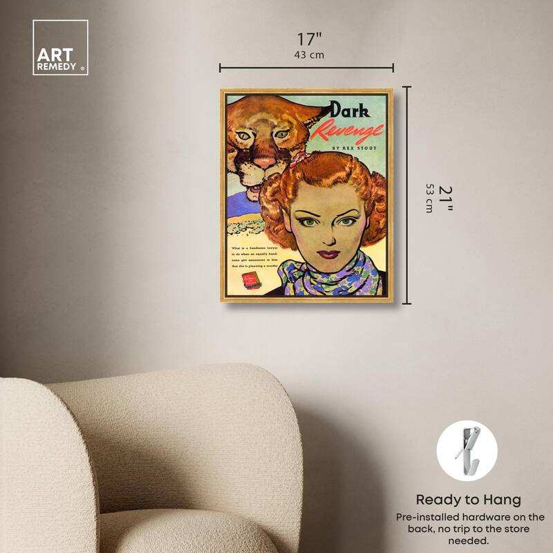 Dark Revenge Book 1939 Canvas by Art Remedy