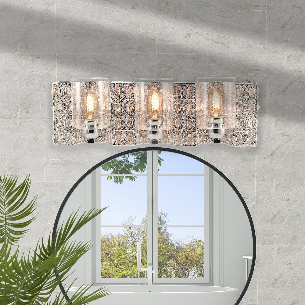 Chrome 2 Globe Vanity Bath Light Bar Interior Lighting Fixture 