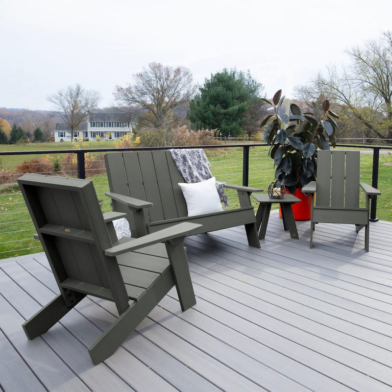 Italica Modern 4-piece Adirondack Patio Set