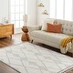 preview thumbnail 5 of 10, Livabliss Valencia Modern Moroccan Plush Area Rug Light Grey - 2' x 3'