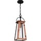 preview thumbnail 3 of 6, Carolina 1-Light Aged Copper Outdoor Hanging Lantern