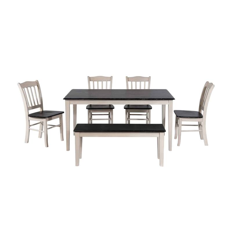 Boraam Shaker Collection 6-piece Dining Bench Dining Collection
