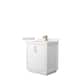 Option White, Bronze Trim, White Quartz Top