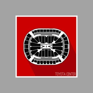 Houston Rockets - Toyota Center (36x36 Poster) NBA Seating Map Matte ...