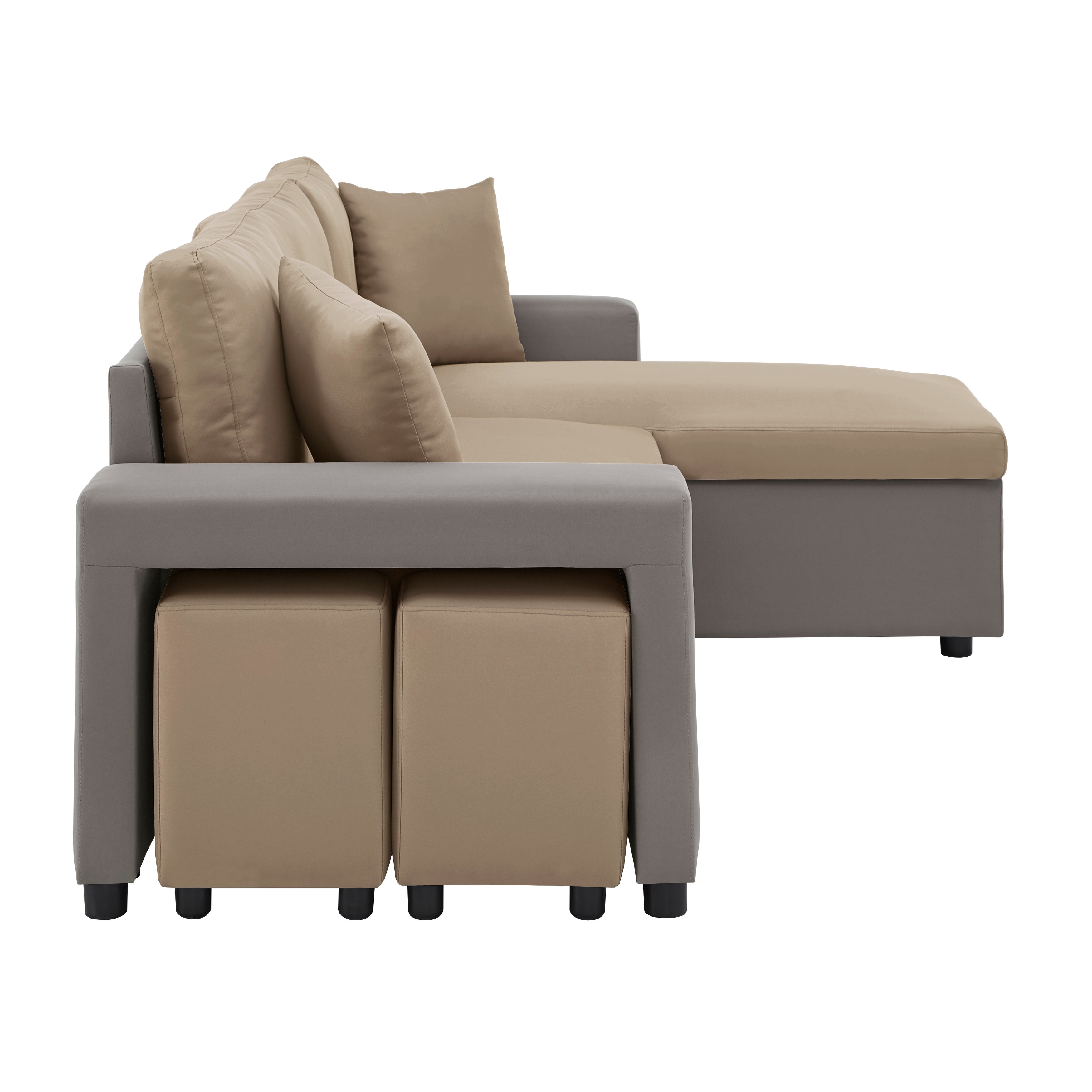 Lorca two tone convertible hot sale sofa