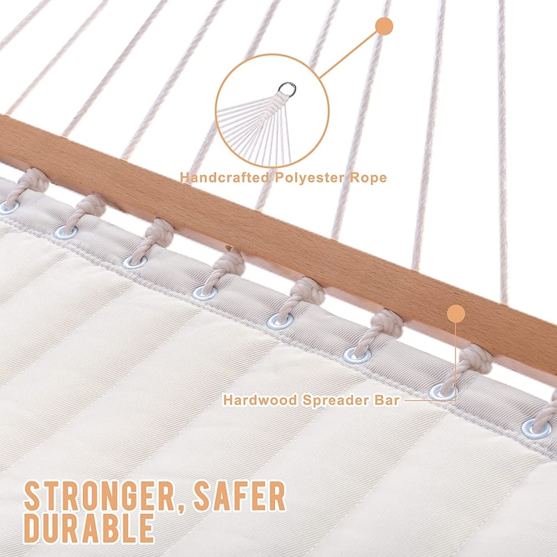 12 FT Double Quilted Fabric Hammock