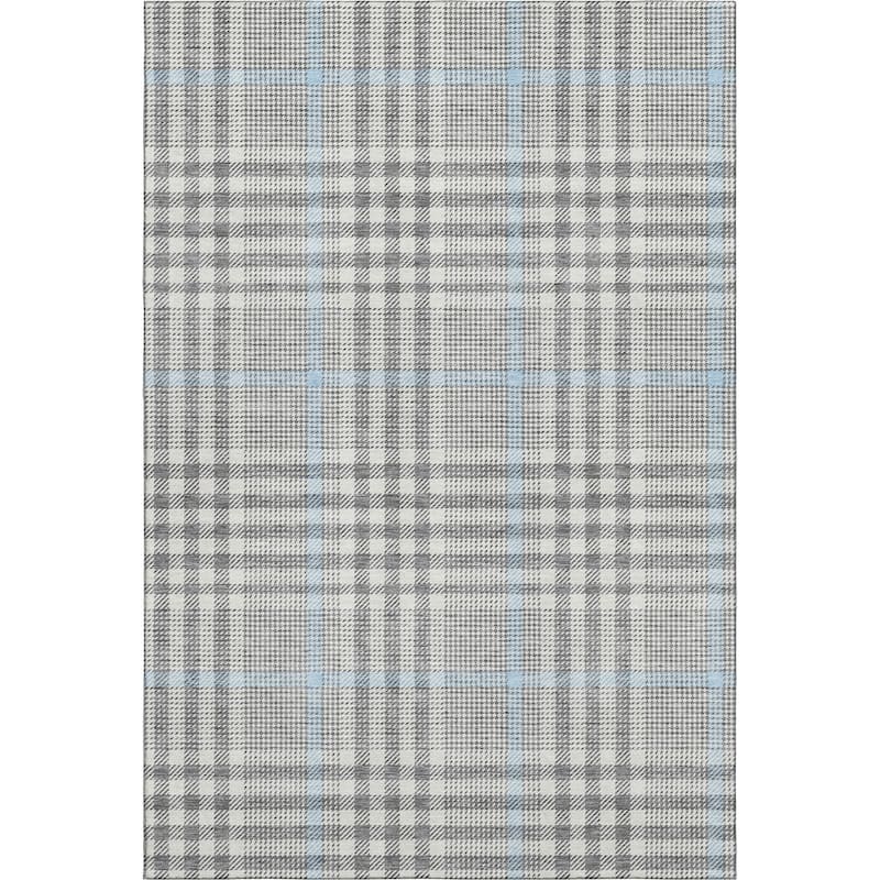 Premium Washable Super Soft Modern Plaid Mayfield Rug