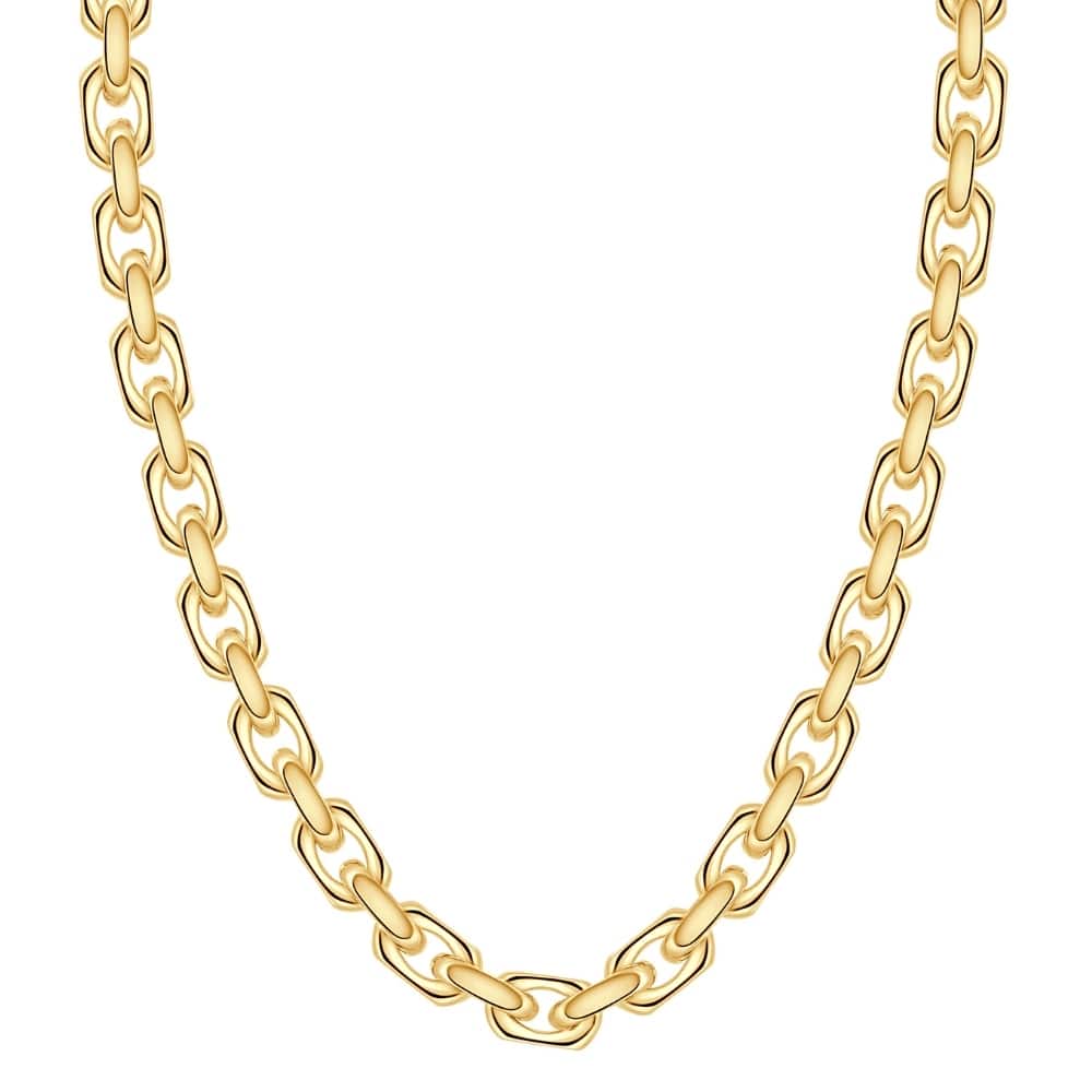 Bliss Diamond Yellow Gold Women's 24" Chain Necklace 42 Grams 8.5mm Thick