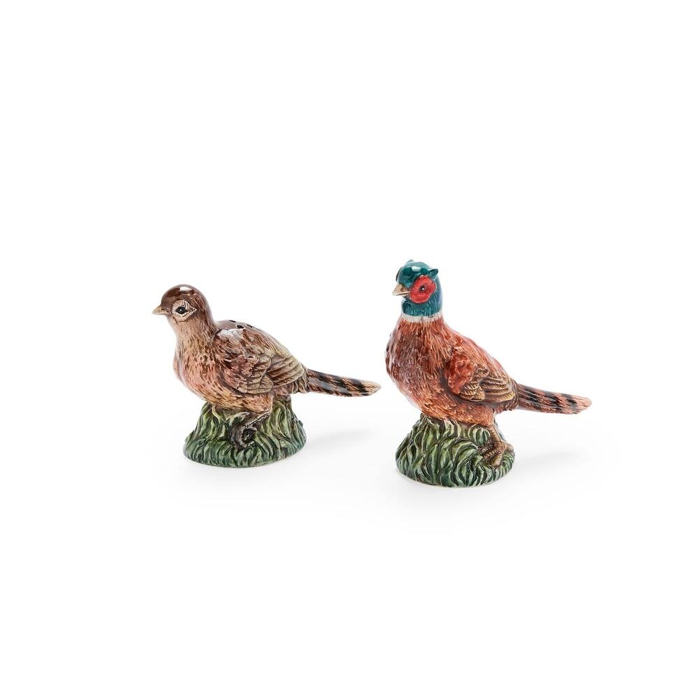 Spode Woodland Pheasant Salt and Pepper Set - 3.5 in