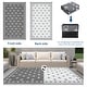 preview thumbnail 33 of 43, Garvee Cross Pattern Waterproof Reversible Outdoor Patio Rug