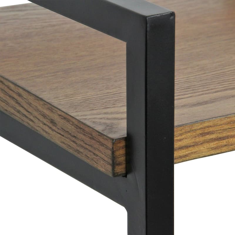 4-Tier Handmade Display Shelf - 47.25" - Brown and Black