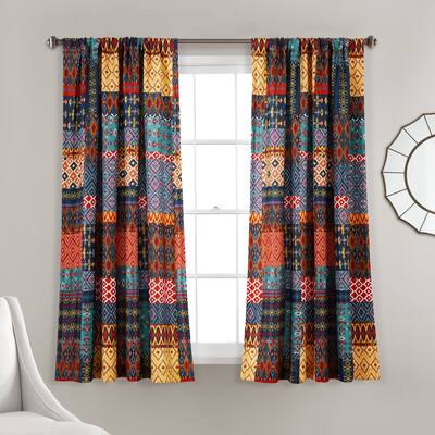 Lush Decor Misha Light Filtering Window Curtain Panels Set