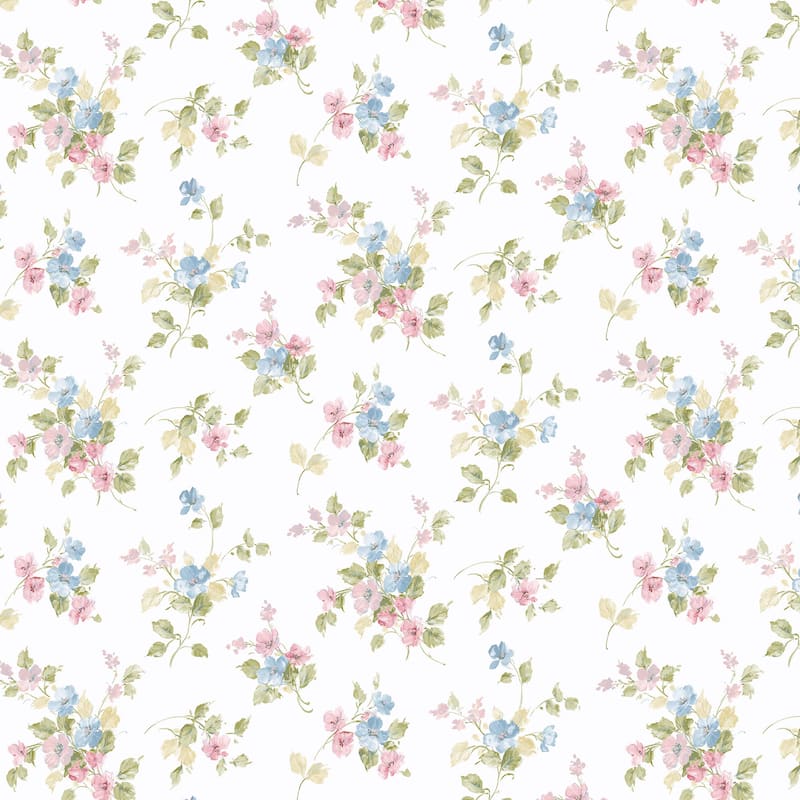 Winchester Blossom Mini 20.5 In X 33 Ft Washable Wallpaper - Pink