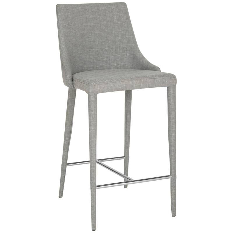 SAFAVIEH Soledad 26-inch White Counter Stool (Set of 2) - 22.9" x 18.9" x 37.4" - 23Wx19Dx37H