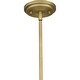 preview thumbnail 8 of 7, Haven 1-Light Aged Brass Pendant - Aged Brass