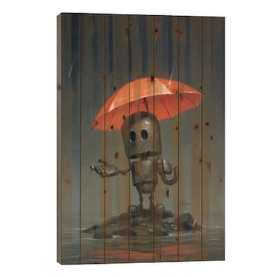 The Rainy Season Print On Wood by Matt Dixon - Multi-Color