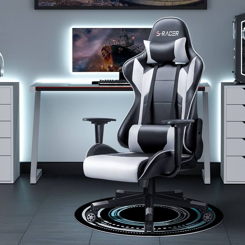 Homall Ergonomic Faux Leather Adjustable Swivel Office Gaming Chair