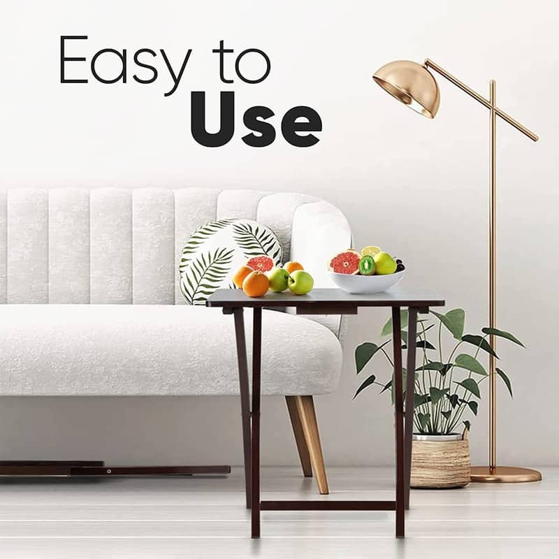 Wood TV Tray Snack Tables