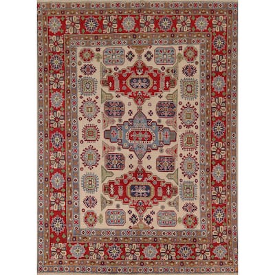 Kazak Oriental Area Rug Hand-Knotted Living Room Wool Carpet - 8'2" x 10'5"