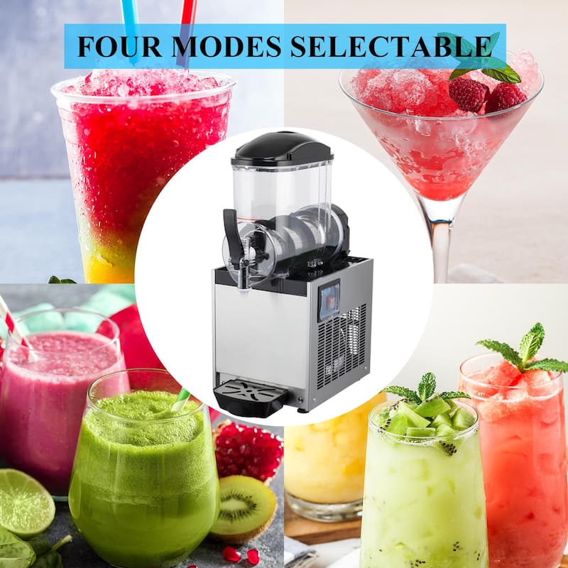 Commercial Slushy Machine 12L/3.2 Gallons Stainless Steel Margarita Smoothie Frozen Drink Maker - Slushy Machine 12L