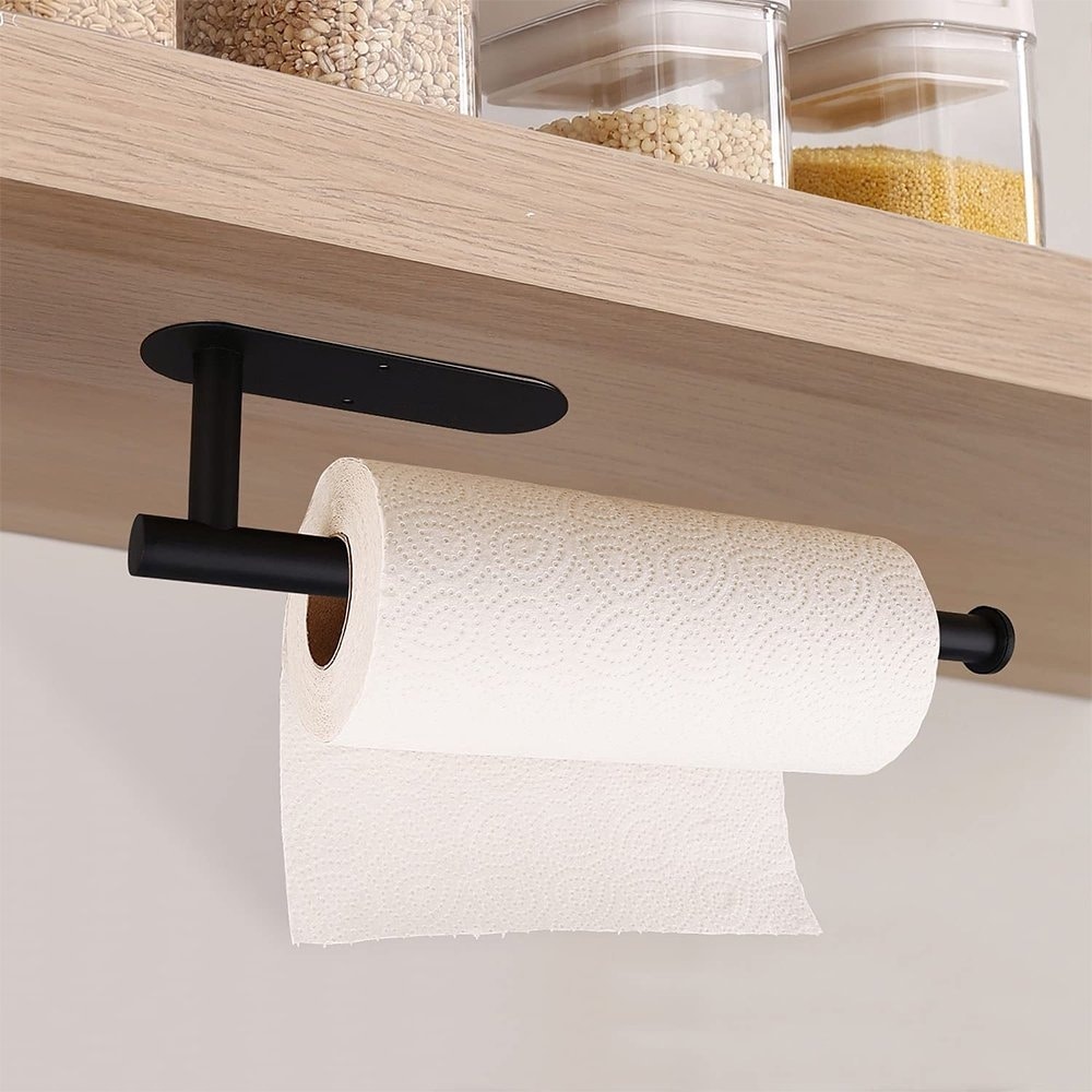 High Quality Adhesive Wall Mount Stainless Steel Paper Towel Roll Holder  Under Cabinet Paper Towels Holder - China Kitchen Paper Holder, Paper Holder