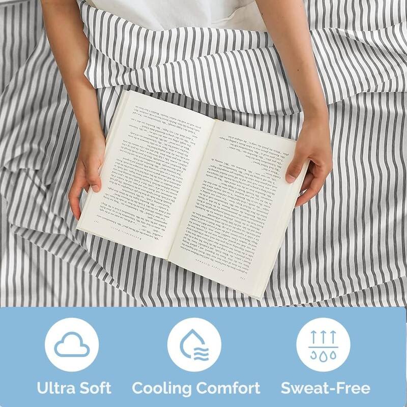 CGK Linens 4 Piece Solid Microfiber Deep Pocket Soft Bed Sheet Set