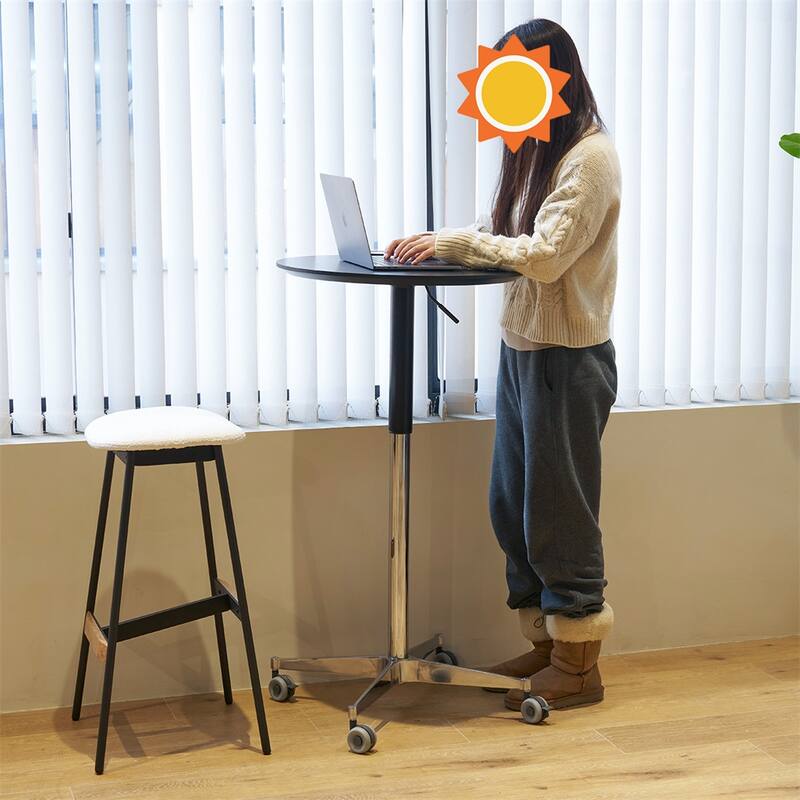 Adjustable Movable Coffee End Table, Side Table 360 Swivel Stand Desk