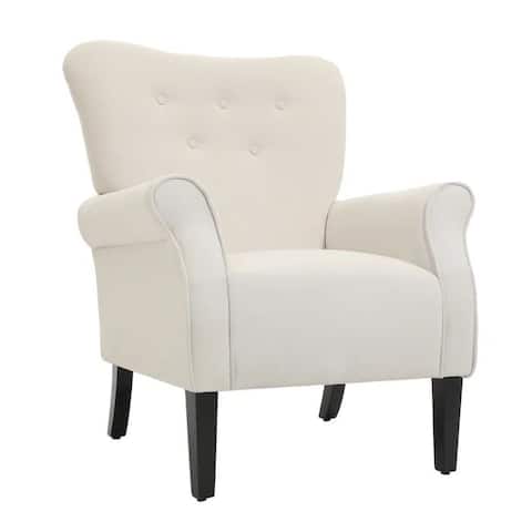 Upholstered Living Room Accent Chair Tufted Armchair