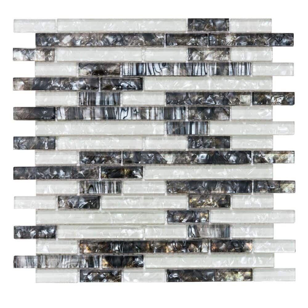 The Tile Life Victory Shell Random Sized Glass Backsplash Wall Tile