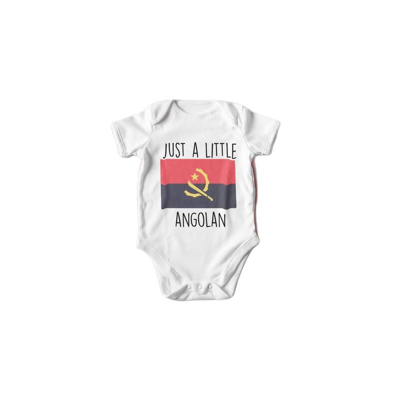 Angola - Baby Boy Girl Clothes Infant Bodysuit Funny Cute Newborn - White - 0-3M