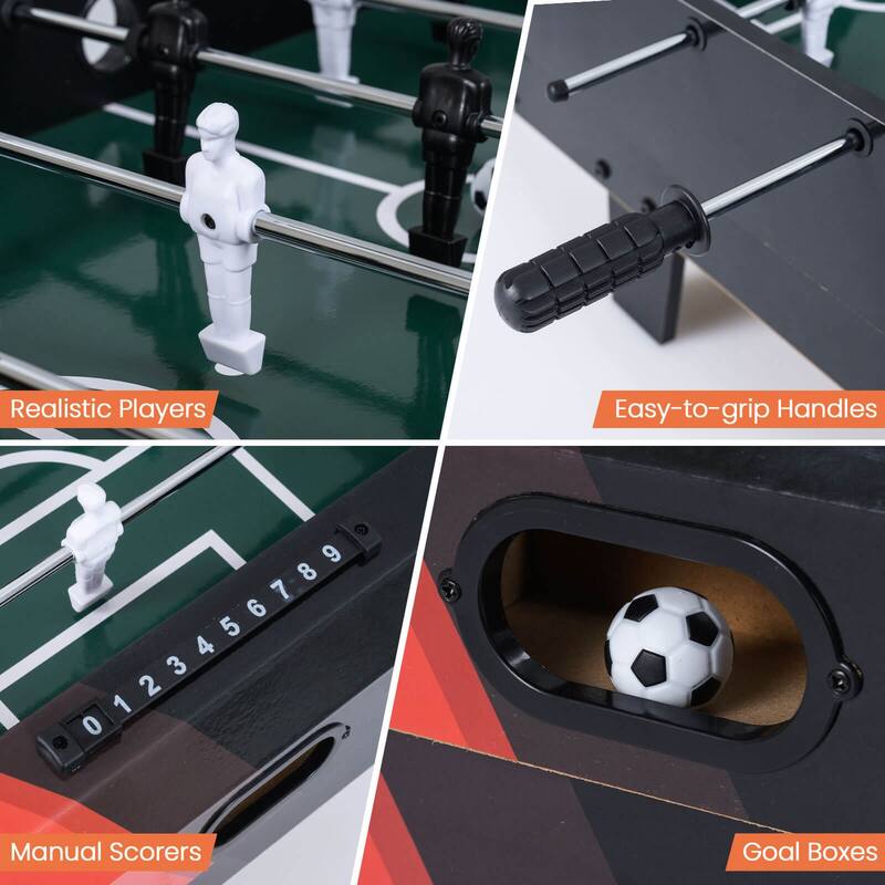 Costway 4 in 1 Multi Game Table with Stackable Tabletops of Billiards, - See Details