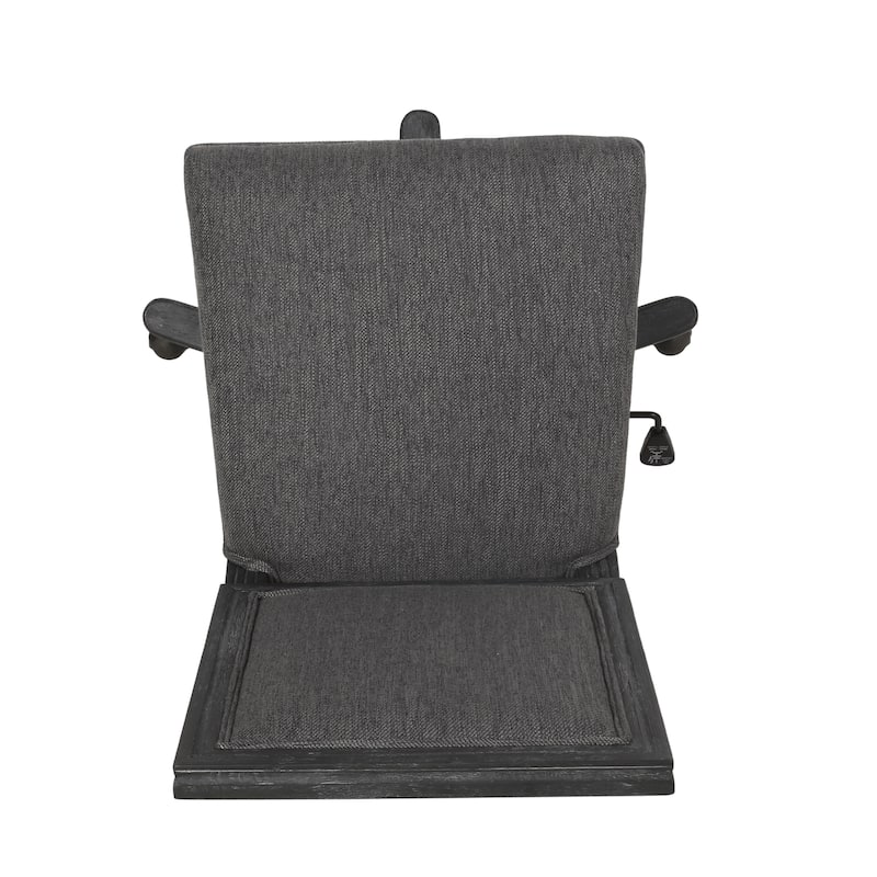 Sandine Upholstered Swivel Office Chair by Christopher Knight Home