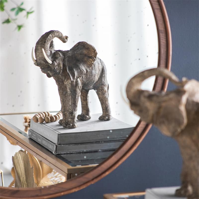 Round Hand Carved Rose Antique Mirror Frame