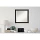 preview thumbnail 21 of 27, Beveled Wood Wall Mirror - Rustic Pine Black Narrow Frame