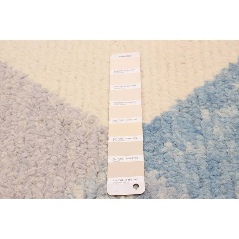 ECARPETGALLERY Hand-knotted Pak Finest Marrakesh Cream Wool Rug - 2'9 x 11'9