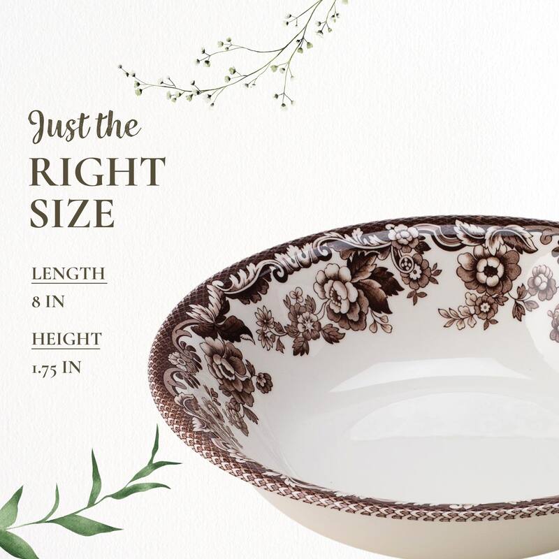 Spode Set of 4 Delamere Ascot Cereal Bowls - 8 in