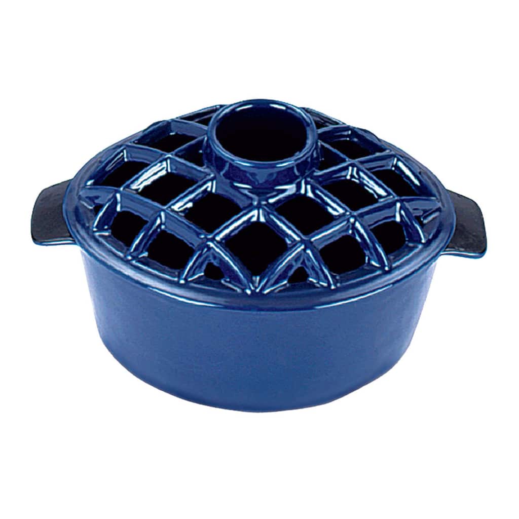 Minuteman International Traditional Lattice Top Steamer, 6.5 Inch Tall, Blue