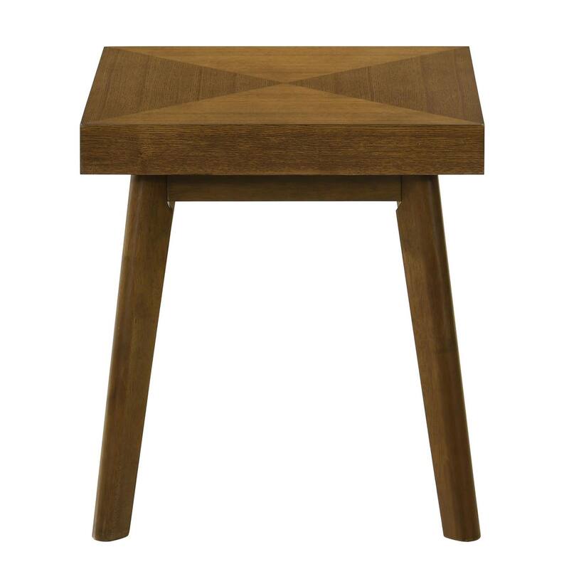 Hayward Walnut End Table with Diamond Parquet