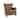 Pasargad Home Harrison Top Grain Leather Wing Chair, Brown - W31"xD27"xH33"