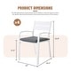 preview thumbnail 42 of 45, Outdoor Stackable Aluminum Dining Chair with Cushion (Set of 4)