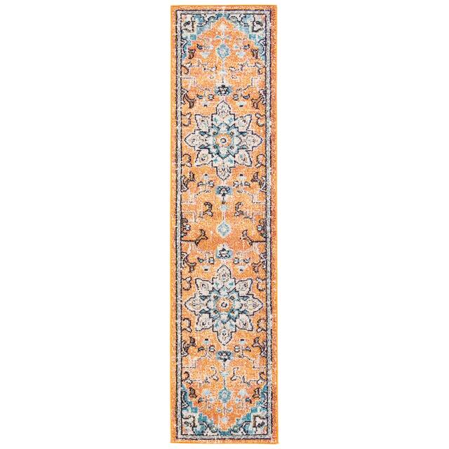 SAFAVIEH Madison Diederike Boho Medallion Distressed Rug