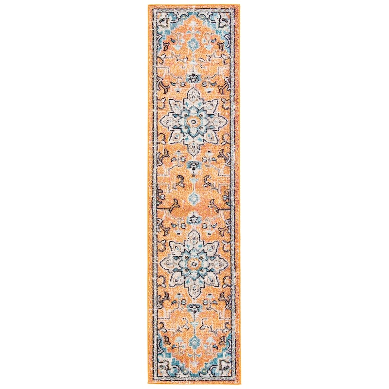 SAFAVIEH Madison Diederike Boho Medallion Distressed Rug