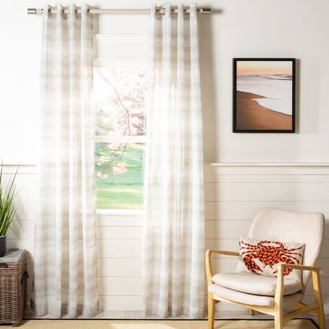 SAFAVIEH Liberty Semi-Sheer Window Curtain Panel