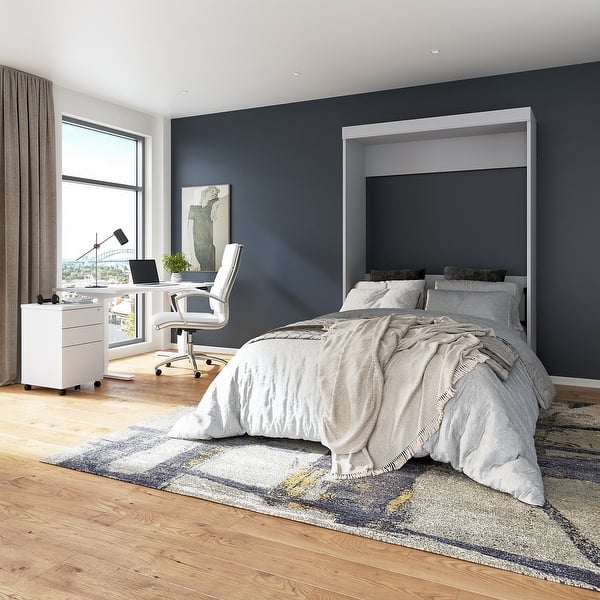 slide 11 of 23, Edge 60W Full Murphy Bed by Bestar White